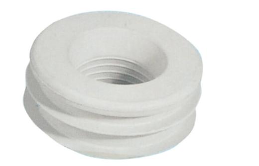 morsetto piccolo per wc in gomma bianca mm 50x30 ricambio per bagno tubo