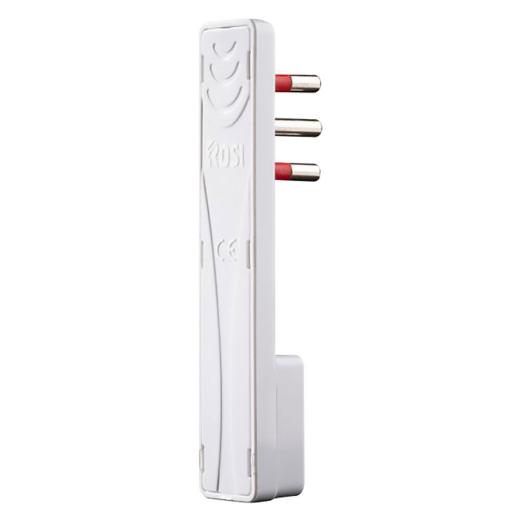 ROSI RS98119 Spina Volante Emilia Ultra Piatta Spessore 6mm 2P-T 16A 250V bianca