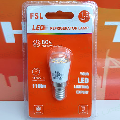 Lampada per frigo e cappe T26 - 1,3W 6500K 26-61mm IP54