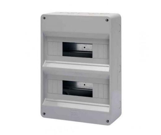 Centralino da parete 12/24 moduli SENZA portello grigio  240-305-95mm IP40