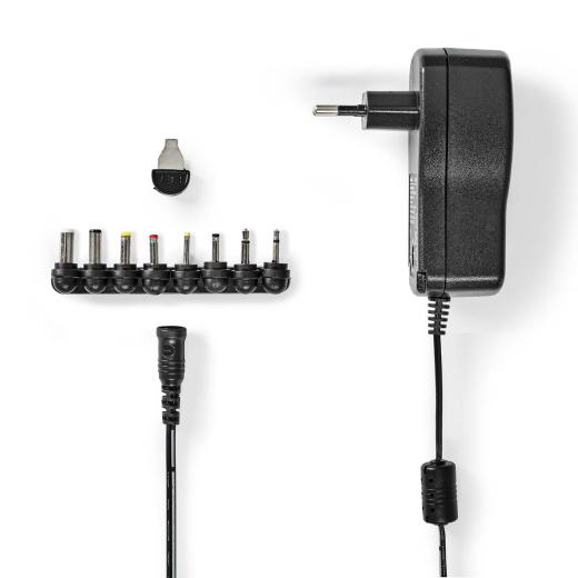 ALIMENTATORE STABILIZZATO UNIVERSALE 3V-4,5V-6V-7,5V-9V-12V 12W SWITCH ACPA109