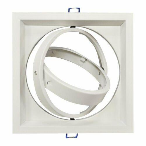 Portafaretto BIANCO  orientabile da incasso per lampadina AR111