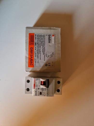 Interruttore magnetotermico differenziale Salvavita BTDIN45 1P-N G8813A-6AC