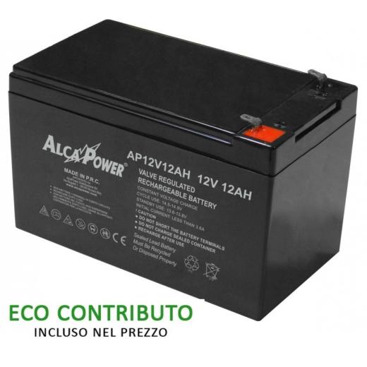 RICARICABILE ERMETICA 12 V 12 AH - SIZE MM 151X98X94 MOD. AP12V12AH 204038