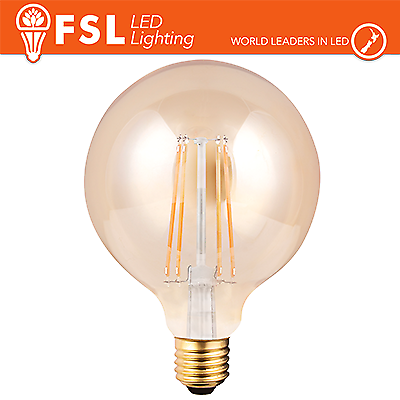 Lampada Globo Filamento Ambra d9,5cm - 6W 2200K E27 650LM