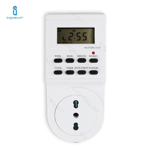 PRESA ELETTRICA 230V CON TIMER DIGITALE TEMPORIZZATORE PROGRAMMABILE AIGOSTAR