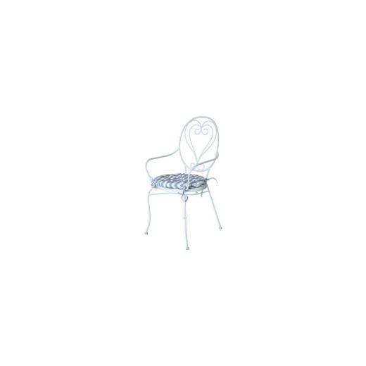 POLTRONA NAOMIACCIAIO VERN.BIANCO C-CUSCINO