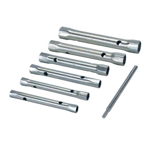Silverline 8 - 19 mm Set di chiavi a tubo metriche a 6 p.zi