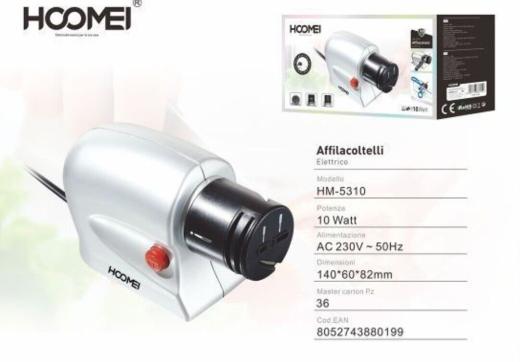 AFFILA COLTELLI ELETTRICO 10W AFFILATORE ARROTA LAME FORBICI CACCIAVITI HM-5310