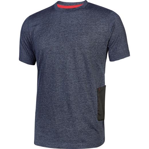 T-Shirt Da Lavoro L Con Tasca Road U-Power Cotone Blue