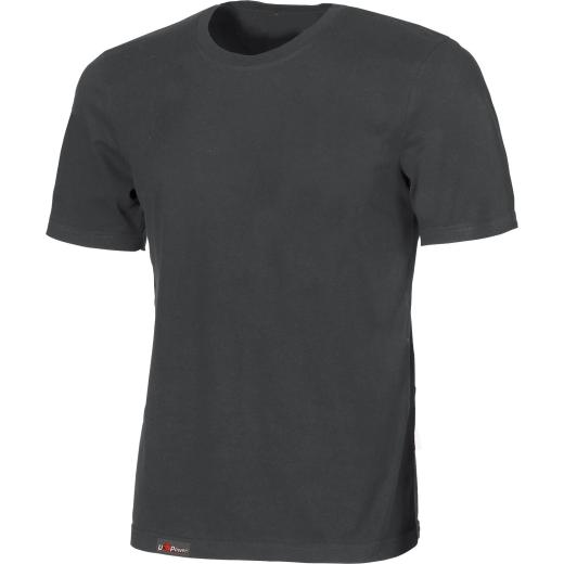 T-Shirt Da Lavoro L Basica Linear U-Power Cotone Grigio Scuro