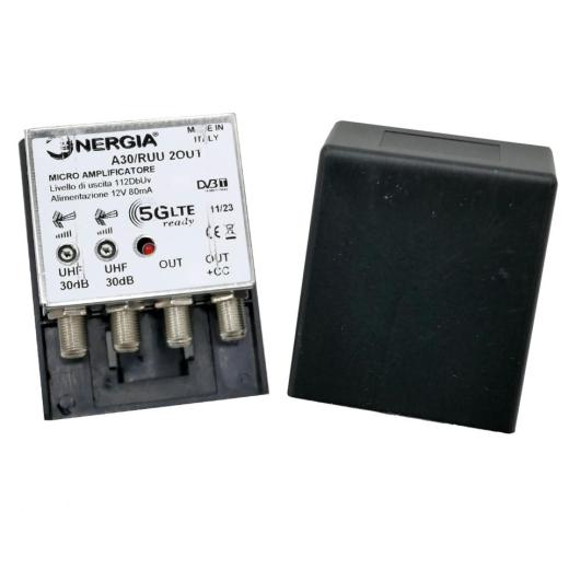 Amplificatore da palo 2in uhf-uhf 30db 2out