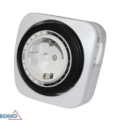 OROLOGIO temporizzatore meccanico mini Schuko BEMKO TSMD20 24H