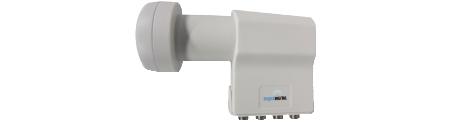 LNB A 4 USCITE X 4 DECODER  LNB QUAD 0.3 DB adatto x impianti con segnale forte