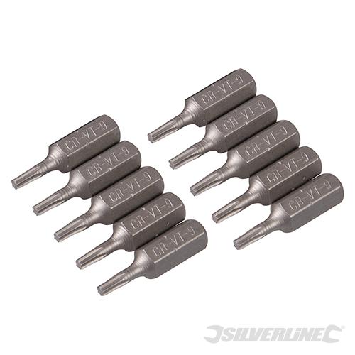 Silverline Punte Cr-V Torx 10 pz T9