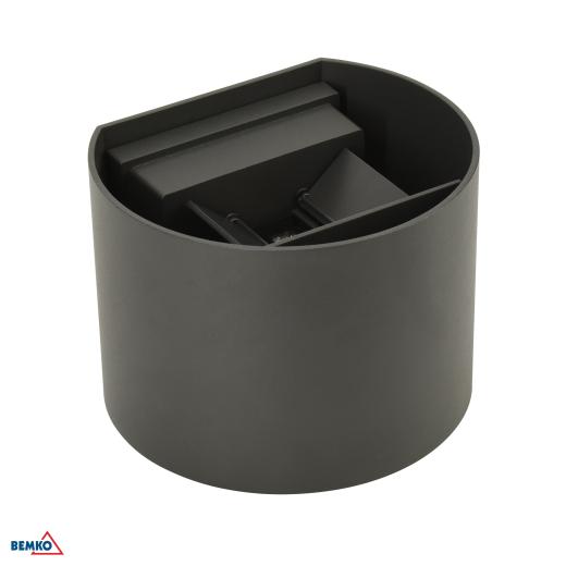LED DI FACCIATA VALIT 12W 4000K 1100LM IP65 100X110X130 OVALE GRAFITE