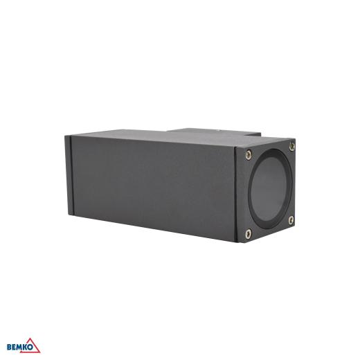 LED LAMPADA DA FACCIATA VALIT 2xGU10 IP65 160X60X88 LAMPADA DA PARETE GRAFITE