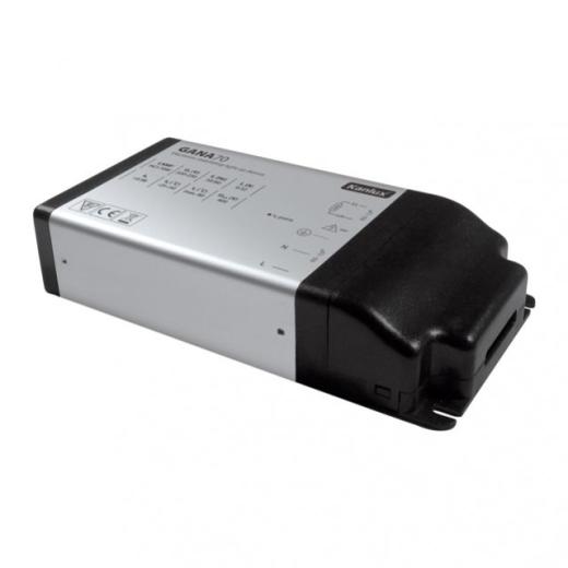 ALIMENTATORE ELETTRONICO 70 WATT IODURI METALLICI E SODIO GANA 70 4X18W