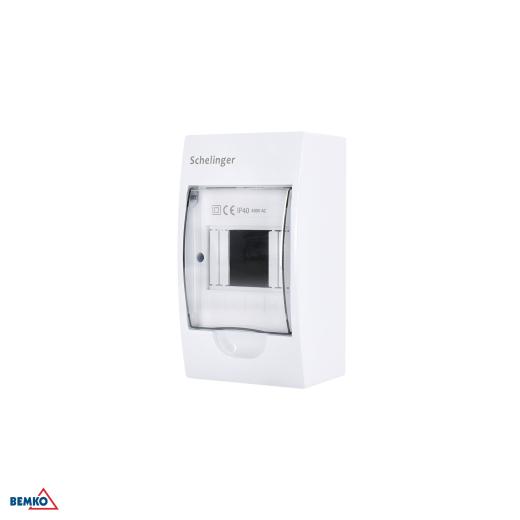 QUADRO 4 MODULI DISTRIBUZIONE DA SUPERFICIE IP40 MORSETTI 4N-4PE 1x4P