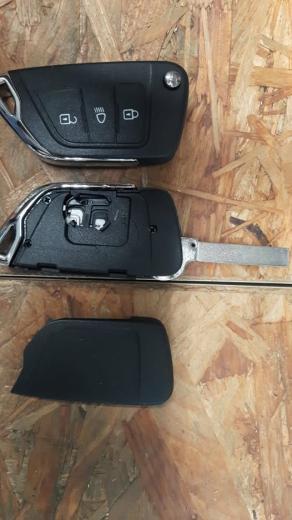 Cover chiave flip Citroen alloggiamento batteria, con lama 307/VA2 pulsante luce