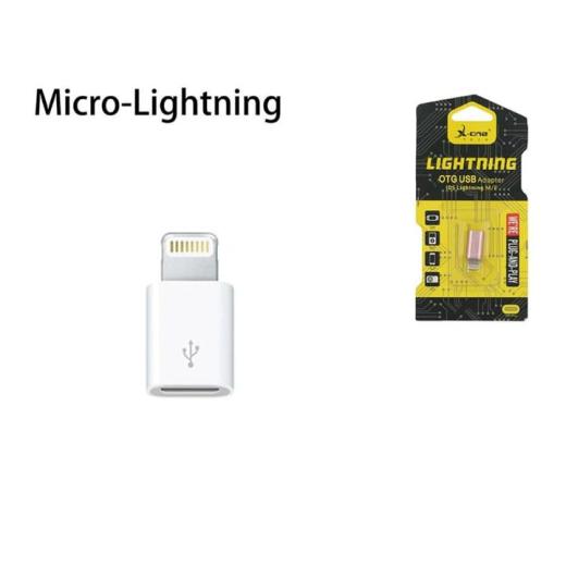 Convertitore adattattore da micro-usb a lightining v8 iphone- X-ONE