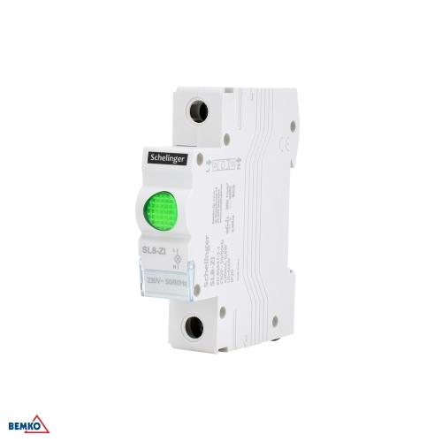 LAMPADA DI SEGNALAZIONE A LED SL8 VERDE SCHELINGER