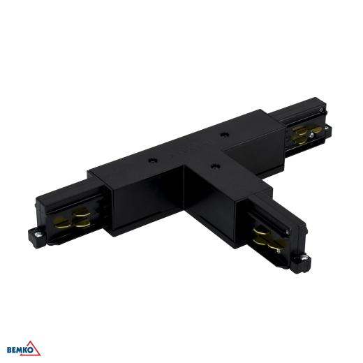 CONNETTORE A T 3-F INTERNO SINISTRO NERO