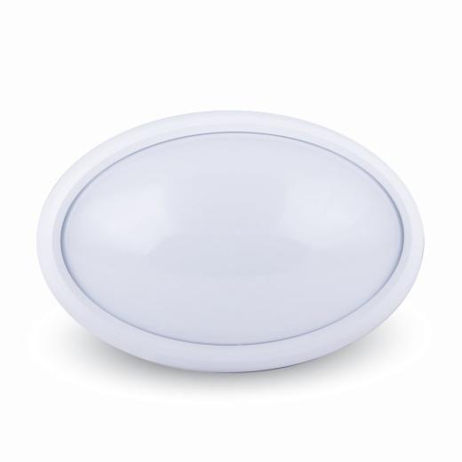 PLAFONIERA LED OVALE CORPO BIANCO BIANCO IP66 6000K  8W