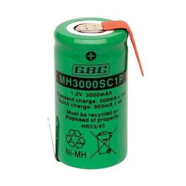 Batteria ricaricabile ni-mh sc 3000mah gbc 1,2 VOLT