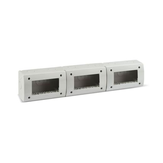 Contenitore autoportante IP40, S44 colore RAL 7035 per minicanali 44q12