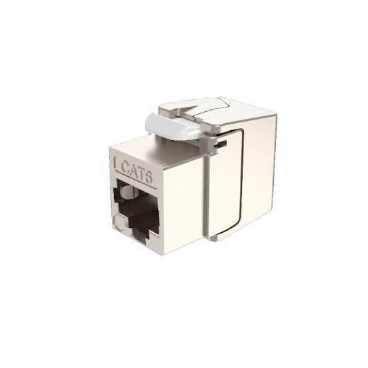 Presa keystone rj45 cat.6 toolless stp silver