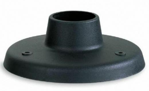 BASE IN RESINA NERA ANTIURTO PER PALO LAMPIONE GIARDINO ESTERNO DIAMETRO MM.60