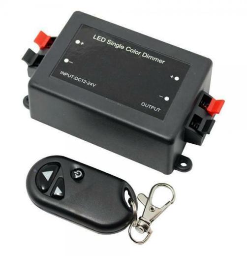 LED DIMMER CONTROLLER POTENZIOMETRO 12V 24V 8A TELECOMANDO RF RADIO