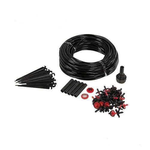 KIT IRRIGAZIONE 74 TUBO GOCCIOLATORI VALVOLA FILTRO CONNETTORI ACQUA ORTO PIANTE