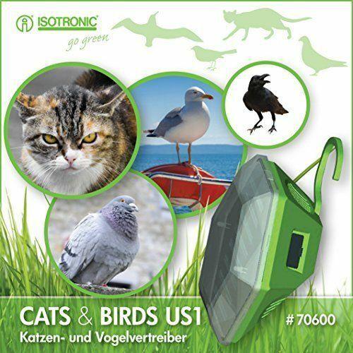 Repellente dissuasore ad ultrasuoni per uccelli e gatti &ndash; alimentazione solare