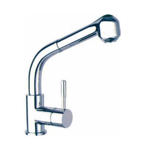 RUBINETTO MISCELATORE MONO LAVELLO CUCINA CON DOCCETTA ESTRAIBILE CROMO GEMINI