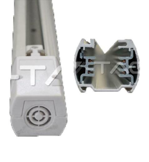PISTA PER LUCE A LED 4 FILI 2 METRI CORPO BIANCO - XXMAEH