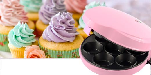 MACCHINA PIASTRA PER CAKE POPS E MINI CUPCAKE ANTIADERENTE 7 POSTI 700W