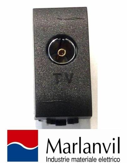 PRESA TV DERIV/PASSANTE MARLANVIL 7758 COMPATIBILE BTICINO LIVING INTERNATIONAL