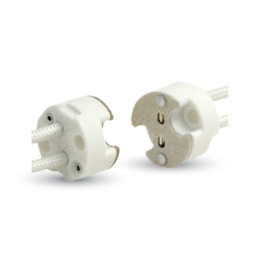 MR16 ATTACCO CERAMICA, DOTATO DI CAVO RIVESTITO IN SILICONE 5 PZ - XXRESF