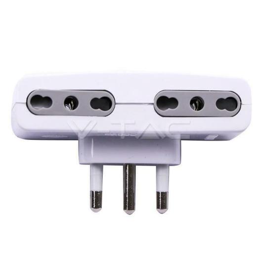 ADATTATORE SPINA 16A 4 PRESE 10/16A BIPASSO MAX:1500W - XMEEFA
