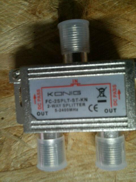 SPLITTER F NEDIS PER SATELLITE PER COLLEGARE 2 DECODER PARABOLA
