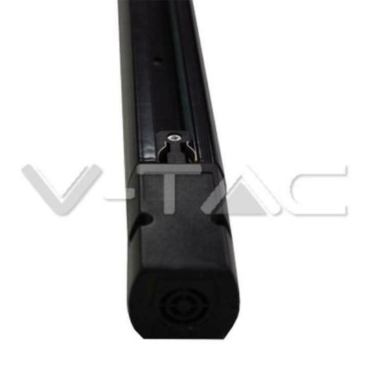 PISTA BINARIO TRIFASE PER LUCE A LED 4 FILI 1 METRI CORPO NERO - XXMEHF