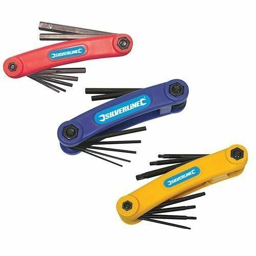 SET CHIAVI A STELLA ESAGONALI TORX IN ACCIAIO AL CROMO VANADIO T10 - T40