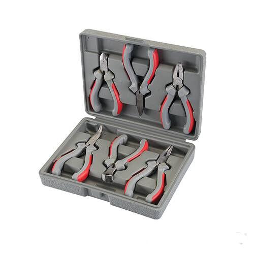 KIT SET 6 PINZE DI PRECISIONE TRONCHESE PINZA BECCHI PER MODELLISMO FAI DA TE