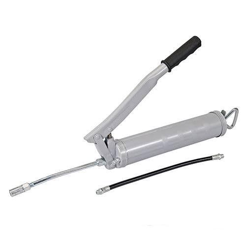 INGRASSATORE A MANO POMPA PISTOLA GRASSO CORPO CROMATO 500 CC ML PROLUNGA