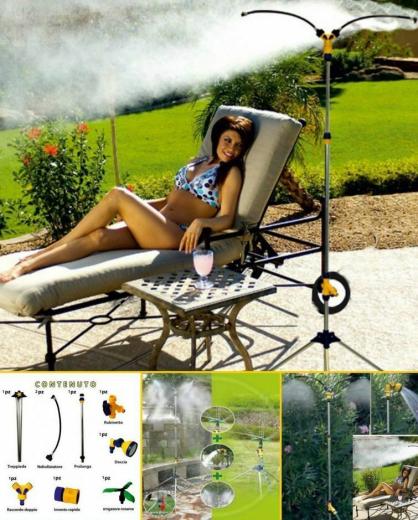 AFA STOP PRATIK KIT IMPIANTO DOCCIA NEBULIZZAZIONE ACQUA PORTATILE NEBULIZZATORE