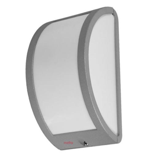 LAMPADA ILLUMINAZIONE PER ESTERNO KANLUX APPLIQUE SHARK EL-60 E27 IP44 SILVER