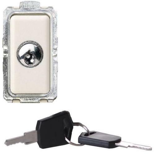 INTERRUTTORE A CHIAVE PER BTICINO MAGIC 1 MOD  2 CHIAVI CODIFICATE ZIPPO 2037