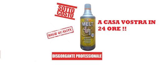 Disgorgante professionale MELT per scarichi in acciaio e ceramica 750 ML